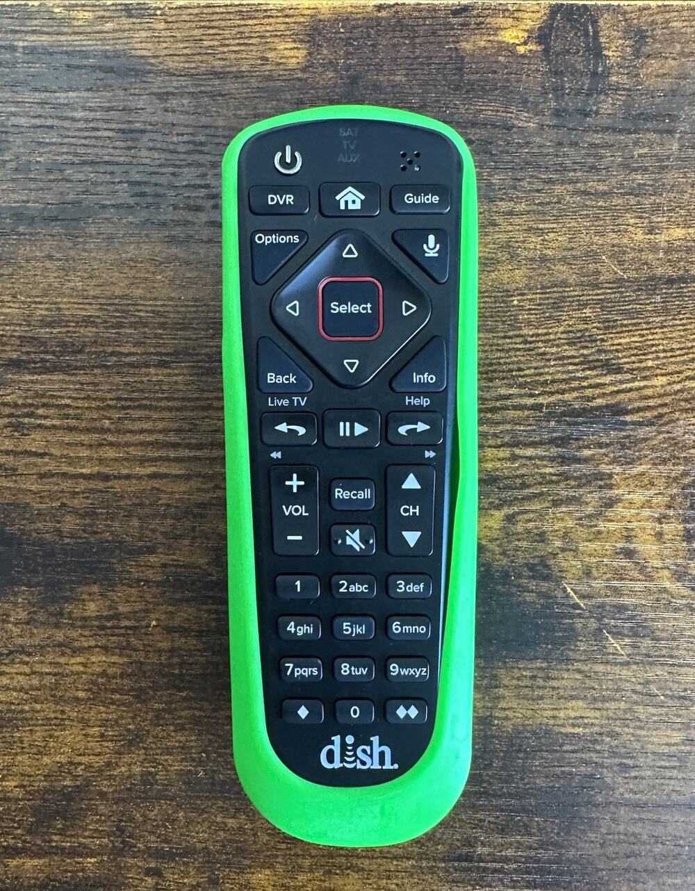 Dish Network 54.0 Voice Remote Control With Bright Green Silicone Sleeve Tested